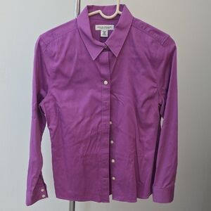 Banana Republic Lavender Non-Iron Fitted Shirt